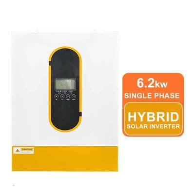6.2kw 6.2KVA 48V Hybrid Solar Inverter Single Phase Pure Sine Wave Off Grid MPPT with Dual Output for Smart Load