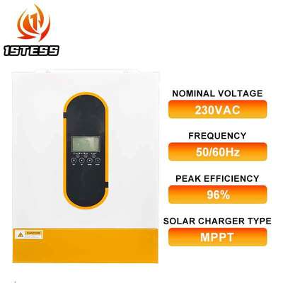 Off Grid Hybrid Solar Inverter 6.2kw 48V Single Phase Pure Sine Wave MPPT Solar Inverter with Lithium Battery Activation